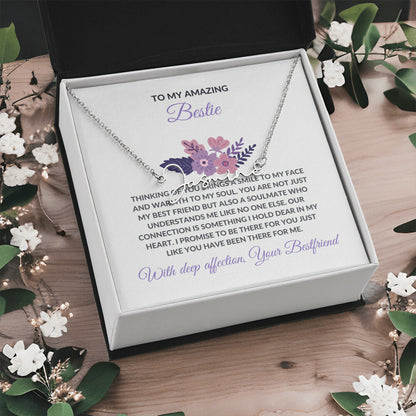 Signature Style Custom Name Necklace | To My Amazing Best Friend - Personalized Necklace | Friendship Gift