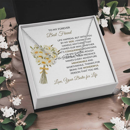 Signature Style Custom Name Necklace | To My Forever Best Friend - Personalized Necklace | Friendship Gift