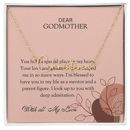 Signature Name Necklace for Special Godmother | A Beautiful Expression of Affection | Godmother Gift
