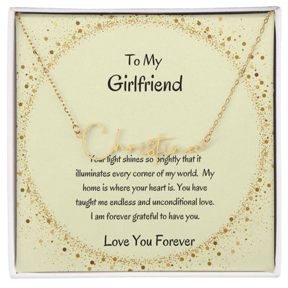 Custom Signature Name Necklace | Stylish Necklace for Her - SOUVMOUR