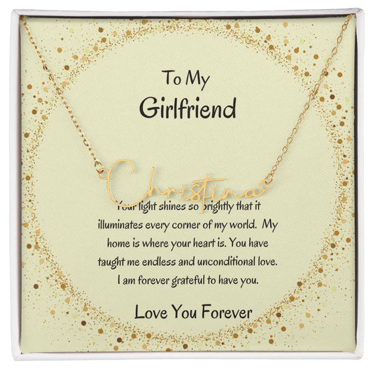 Custom Signature Name Necklace | Stylish Necklace for Her - SOUVMOUR