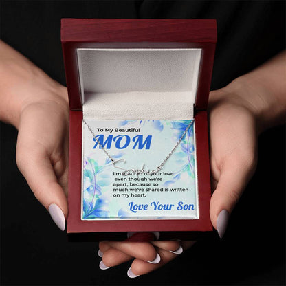 To My Beautiful Mom | Signature Style Name Necklace Gift from Son