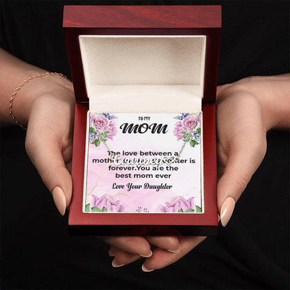 To My Beloved Mom | Heart-Shaped Name Necklace | A Loving Gift
