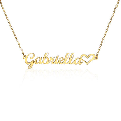 Heart Name Necklace | To My Friend - Personalized Name Necklace | Best Friend Gift | Friendship Necklace