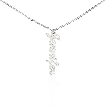 To My Dearest Mom | Vertical Style Name Necklace Gift | Gift For Mom