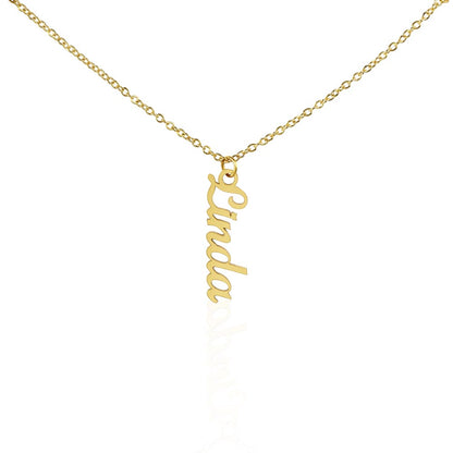 To My Sweet Goddaughter | Custom Vertical Name Jewelry, Sleek and Modern Necklace For  Goddaughter