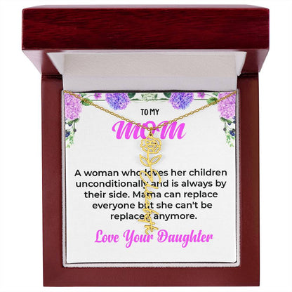 Custom Name Necklace Form Mom | Flower Style Name Necklace