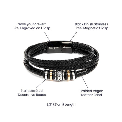 To My Man | Infinite Bracelet Gift | Romantic Keepsake for Husbands | Gift from Wife to Husband