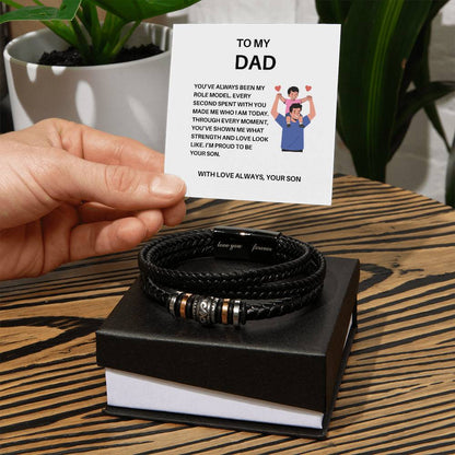 To My Father – Heartfelt Bracelet for Dad Celebrating Our Strong Bond from Son