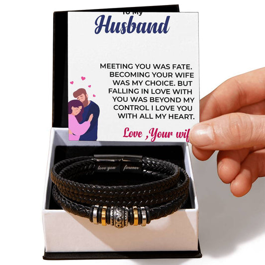 To My Awesome Husband | Infinite Bracelet | Special Gift for Any Occasion | Gift from Wife to Husband
