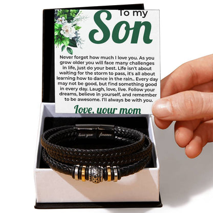 To My Lovely Boy | Infinite Love Bracelet Gift from Mom to Son | Perfect  Gift For Any Occasion
