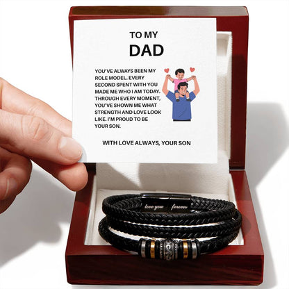 To My Father – Heartfelt Bracelet for Dad Celebrating Our Strong Bond from Son