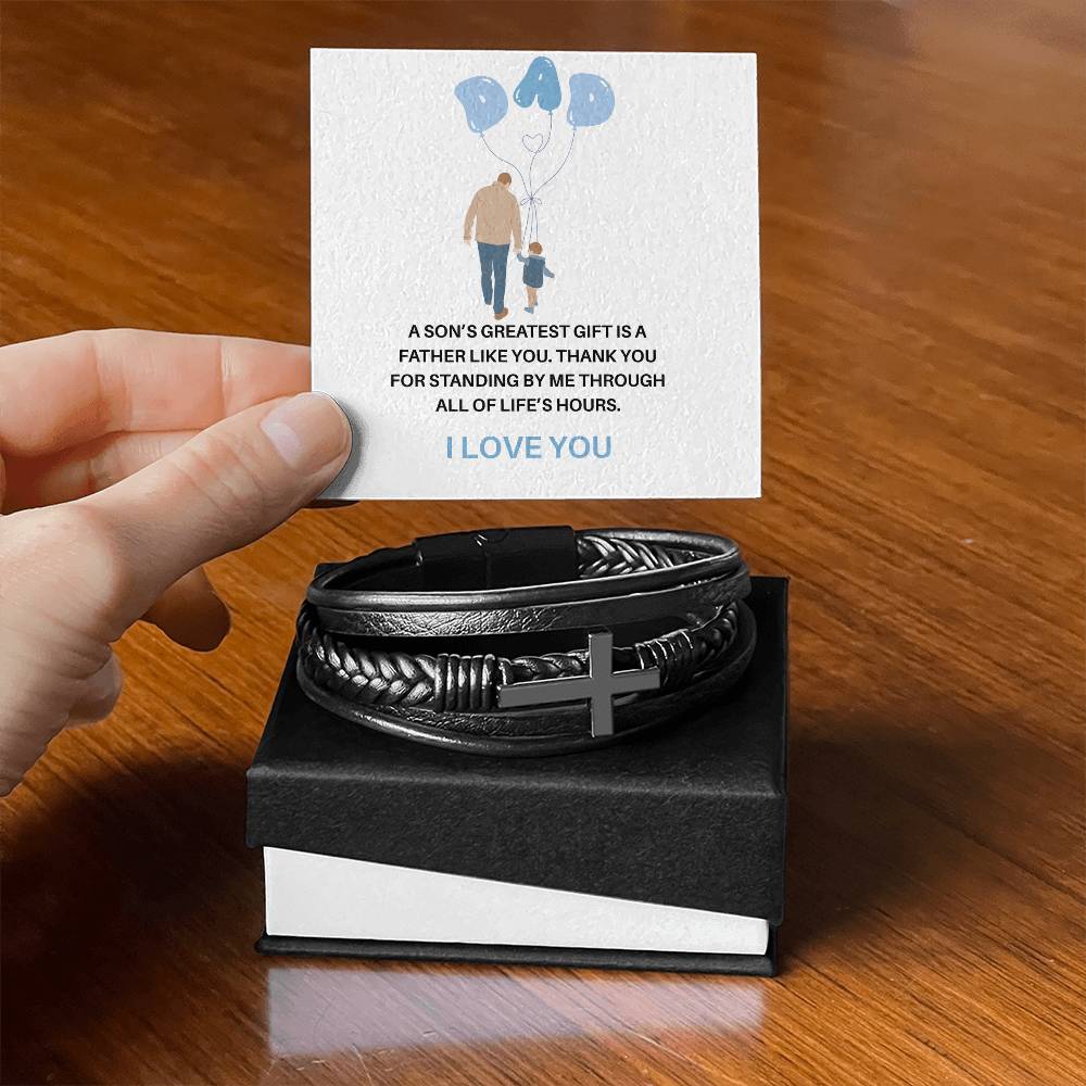 To My Dad – My First Hero, My Forever Inspiration | Bracelet Gift for Dad from Son