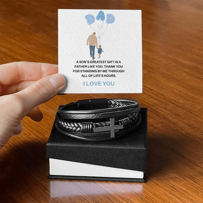 To My Dad – My First Hero, My Forever Inspiration | Bracelet Gift for Dad from Son