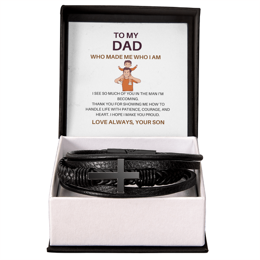 From Son to Dad – A Heartfelt Connection Bracelet of Gratitude, Love & Lifelong Connection