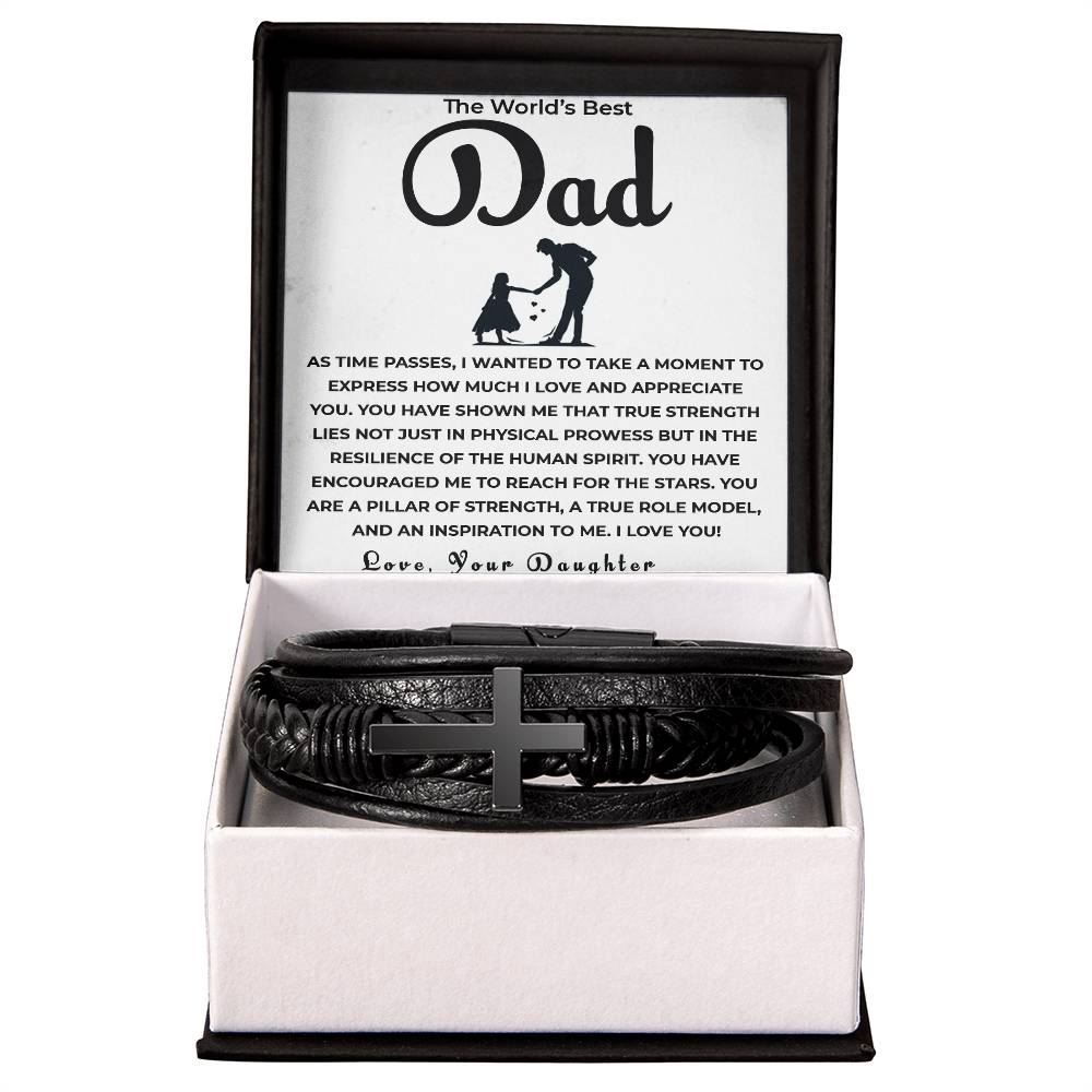 From Daughter to Dad – Thank You for Believing in Me | Unique Bracelet Gift for Father