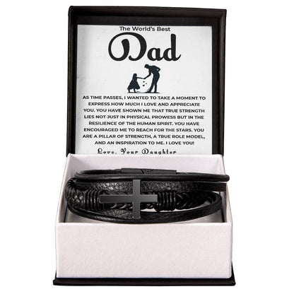 From Daughter to Dad – Thank You for Believing in Me | Unique Bracelet Gift for Father