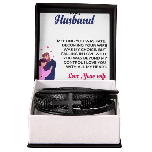 To My Awesome Husband | Cross Bracelet | Meaningful Christian Jewelry | Gift from Wife to Husband