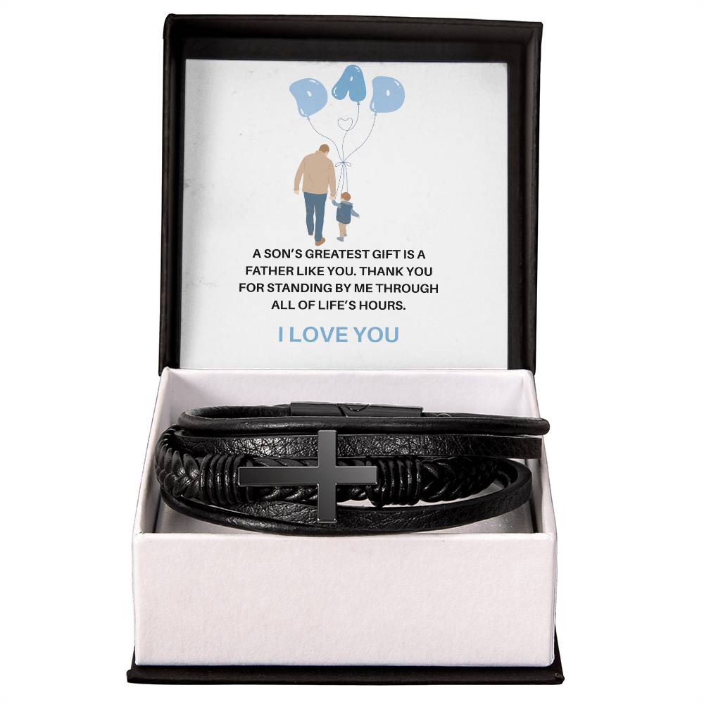 To My Dad – My First Hero, My Forever Inspiration | Bracelet Gift for Dad from Son