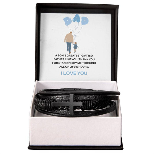 To My Dad – My First Hero, My Forever Inspiration | Bracelet Gift for Dad from Son