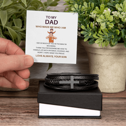 From Son to Dad – A Heartfelt Connection Bracelet of Gratitude, Love & Lifelong Connection
