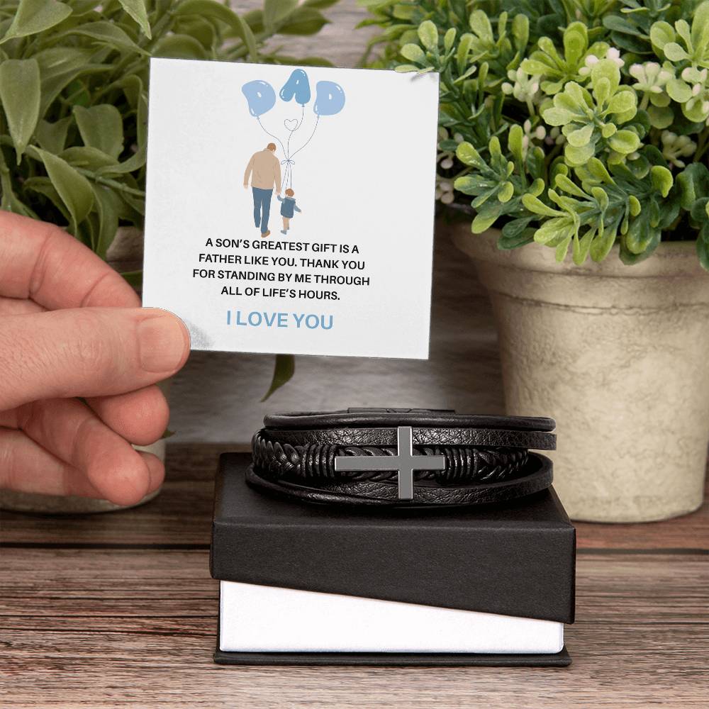 To My Dad – My First Hero, My Forever Inspiration | Bracelet Gift for Dad from Son