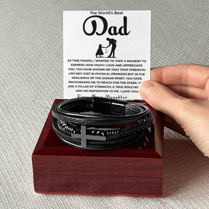 From Daughter to Dad – Thank You for Believing in Me | Unique Bracelet Gift for Father