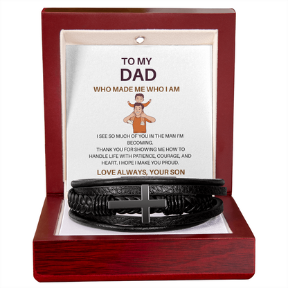 From Son to Dad – A Heartfelt Connection Bracelet of Gratitude, Love & Lifelong Connection