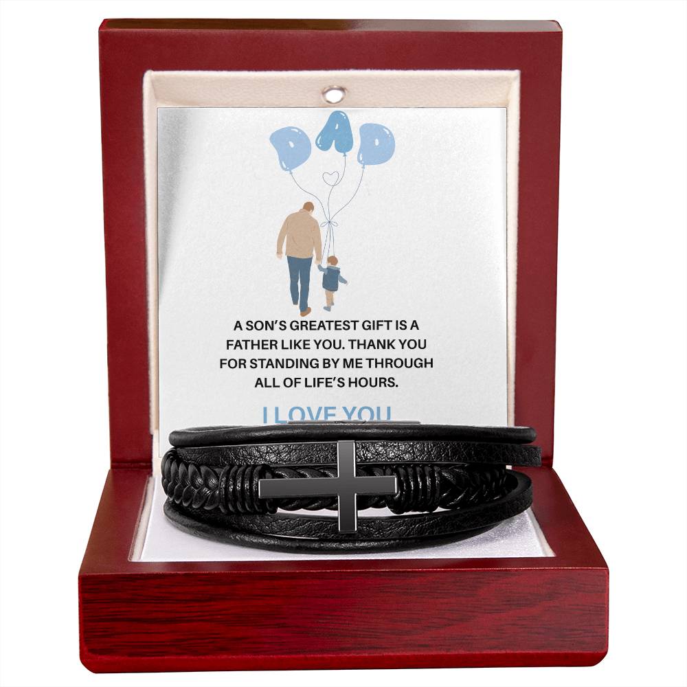 To My Dad – My First Hero, My Forever Inspiration | Bracelet Gift for Dad from Son