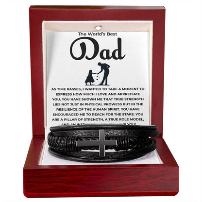 From Daughter to Dad – Thank You for Believing in Me | Unique Bracelet Gift for Father