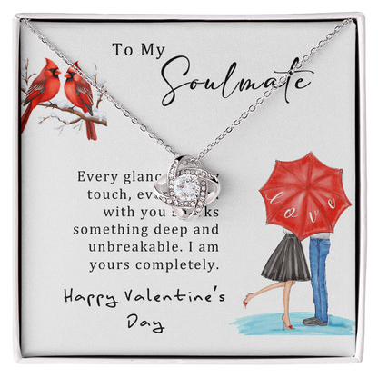 Valentine's Day Jewelry Gift for Her With Flower Love Message Card Included