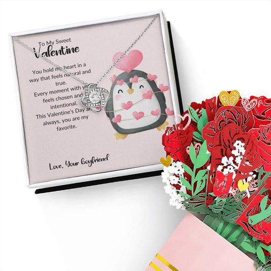 Valentine’s Day Jewelry Gift for Her Love Message Included