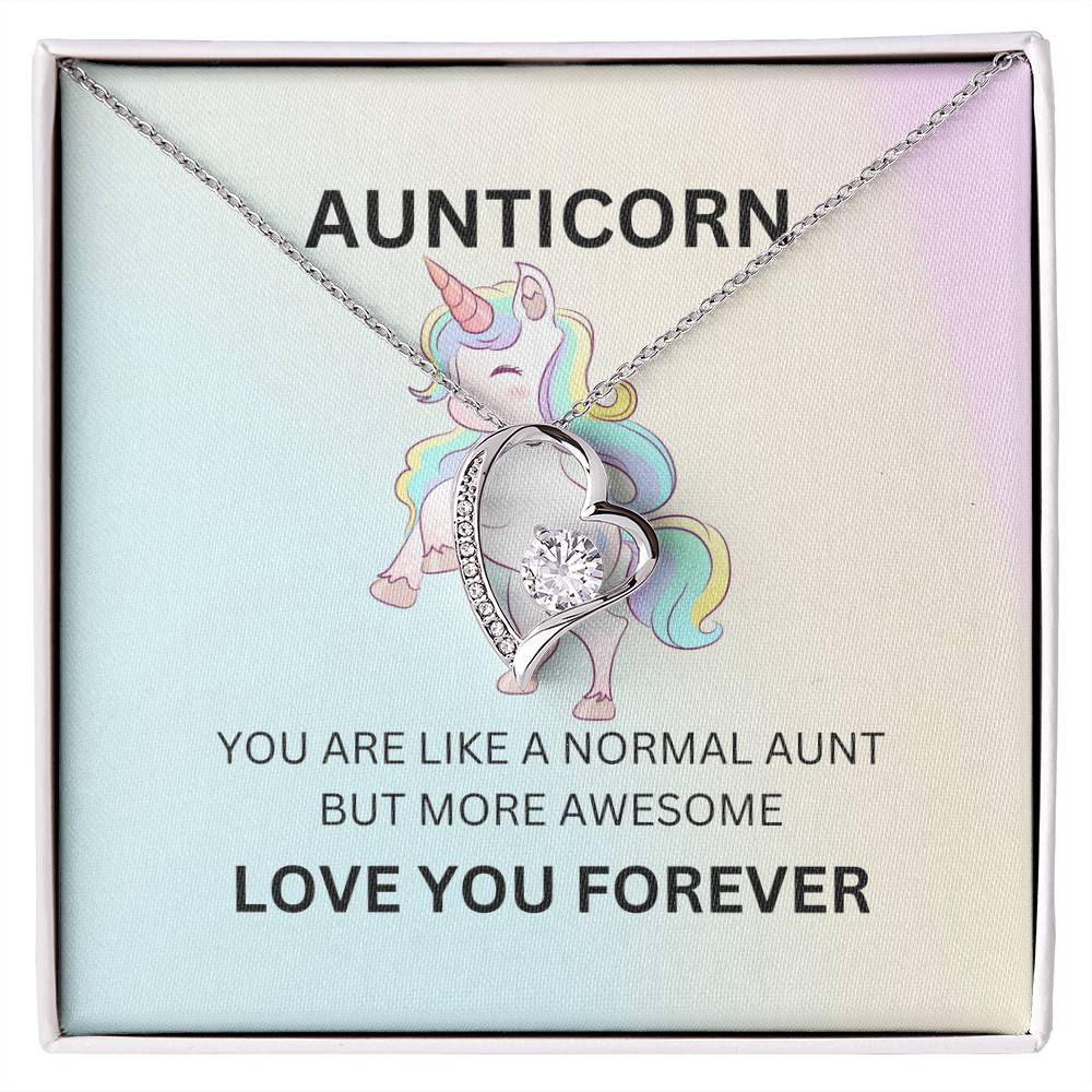 To My Aunticorn – Cute Unicorn Necklace and Flower Bouquet Gift Set  For Aunt - SOUVMOUR