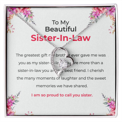 To My Beautiful Sister-in-law  Necklace |  | Sister-in-Law Necklace
