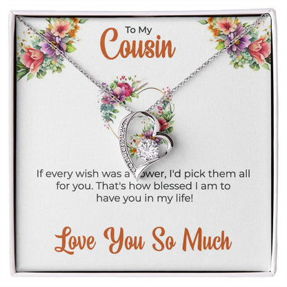Cousin Necklace | To My Cousin My Best Friend - Forever Love Necklace | Cousin Friendship Necklace