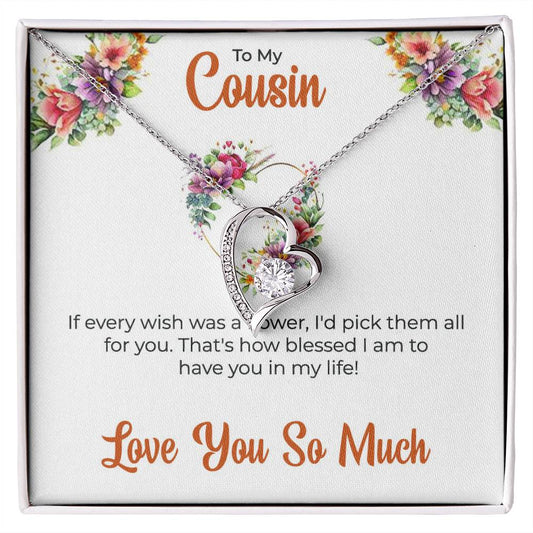 Cousin Necklace | To My Cousin My Best Friend - Forever Love Necklace | Cousin Friendship Necklace