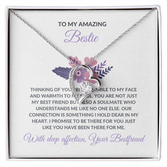 To My Amazing Best Friend - Forever Love Necklace | Gift for Best Friend