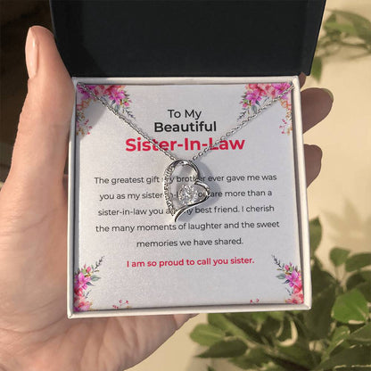 To My Beautiful Sister-in-law  Necklace |  | Sister-in-Law Necklace
