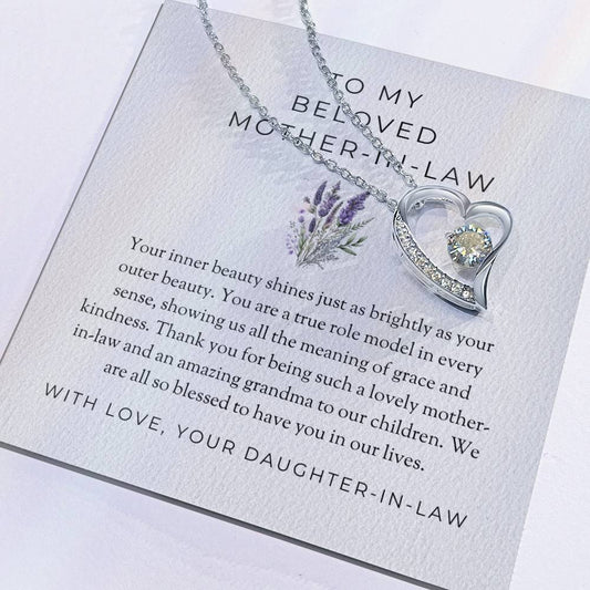 To My Beloved Mother-in-law Forever Love Necklace | Mother-in-law Gift | Necklace Only