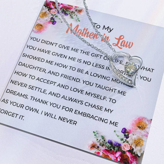 To My Cherished Mother-in-law | Forever Love Necklace | Mother-in-law Gift | Necklace Only