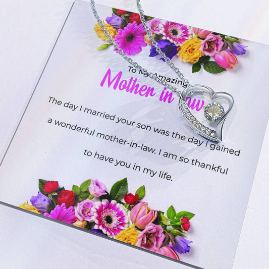To My Amazing Mother-in-law | Forever Love Necklace | Mother-in-law Gift | Necklace Only
