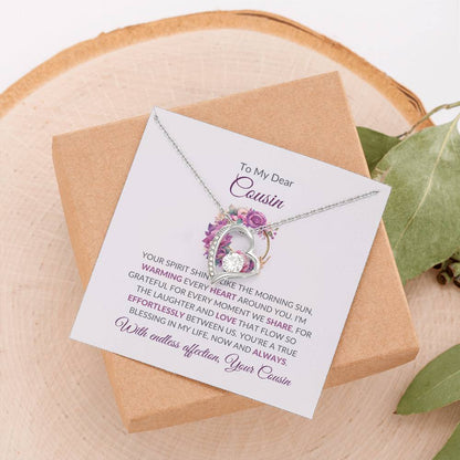 Cousin Necklace | To My Dear Cousin - Forever Love Necklace | Cousin Friendship Necklace