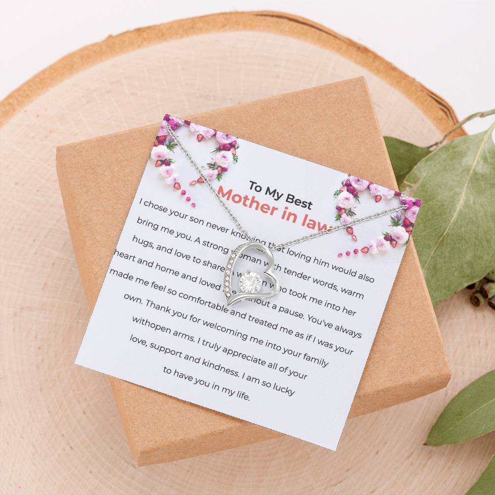 To the Best Mother-in-law | Forever Love Necklace | Mother-in-law Gift | Necklace Only