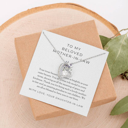 To My Beloved Mother-in-law Forever Love Necklace | Mother-in-law Gift | Necklace Only