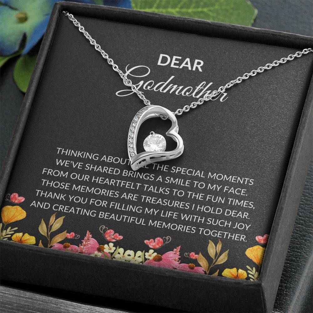 For My Dear Godmother, Forever Love Pendant | Godmother Necklace (Necklace Only)