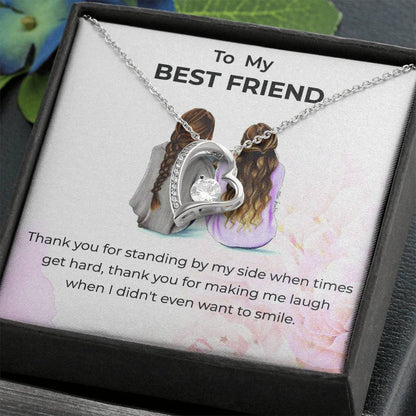To My Bestie Thank You - Forever Love Necklace |  Friendship Gift