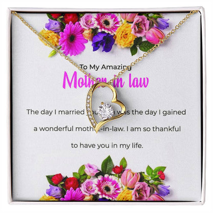 To My Amazing Mother-in-law | Forever Love Necklace | Mother-in-law Gift | Necklace Only