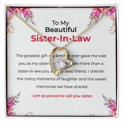 To My Beautiful Sister-in-law  Necklace |  | Sister-in-Law Necklace