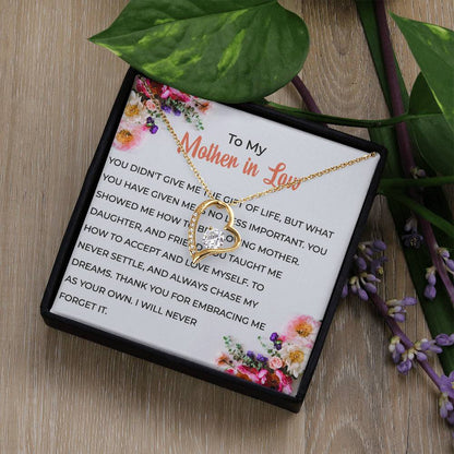 To My Cherished Mother-in-law | Forever Love Necklace | Mother-in-law Gift | Necklace Only