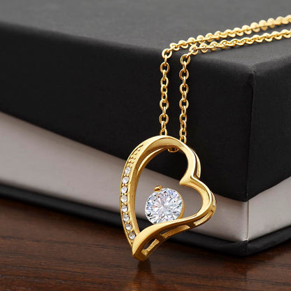 To My Little Wonder - From Aunt to Niece Forever Love Necklace - SOUVMOUR